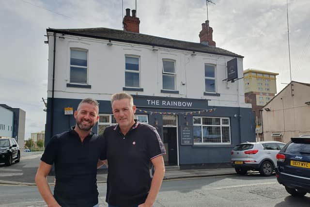Daniel Pearson (left) and Richard Marshall-White are the new landlords at The Rainbow