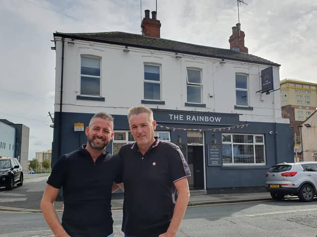 Daniel Pearson (left) and Richard Marshall-White are the new landlords at The Rainbow