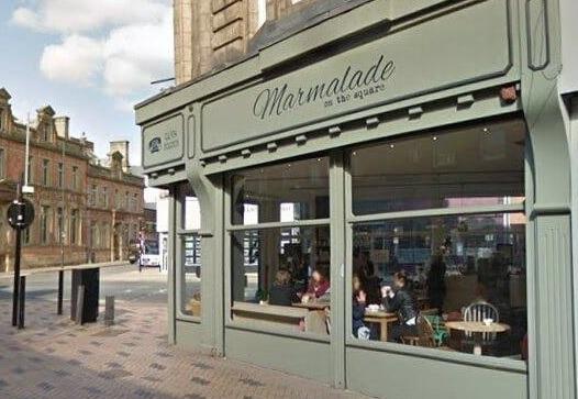 Marmalade on the Square, on the Bull Ring has an average of 4.6 stars out of 5. On reviewer said: "Still the classiest cafe in town without being pretentious, great food, daily specials, licenced, pretty and nostalgic, great staff , friendly and efficient."