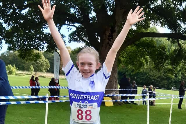 Sienna Lavine was a record breaker in the West Yorkshire Track and Field meeting at Wakefield.