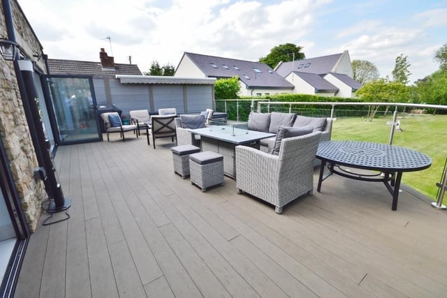Ideal space for dining al fresco or socialising with family and friends, with views of the garden.