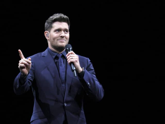 Singer/songwriter Michael Buble is heading for Leeds First Direct Arena