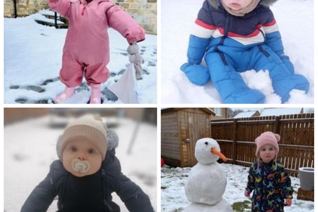 Here are 32 pictures of children enjoying a day in the snow
