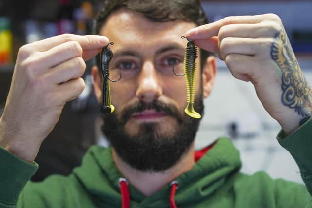 Josh Richardson makes artisan fishing lures from his home in Altofts.