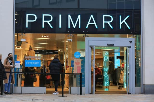 Primark has lowered the minimum Click + Collect order to £5 in January at two stores in Sheffield.