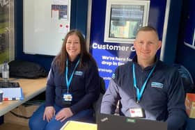 Jo and Kallum will be on hand to help Yorkshire Water customers in Wakefield tomorrow.