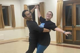 Teacher Fiona Roberts with professional dancer Ping Liem will perform a quickstep at the Dance Heroes final in Blackpool.
