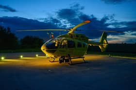 Yorkshire Air Ambulance airbase at Nostell Priory will also take part in the light-up event, lighting up the outdoor entrance and the inside of the hanger.