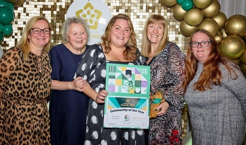 Community of the Year award winner - The Well Project. Finalists were Airedale Baby and Children's Bank, Friends for Everyone, Jubilee Hall Community Centre, South Kirkby Colliery Cricket Club and Warwick Community Group.