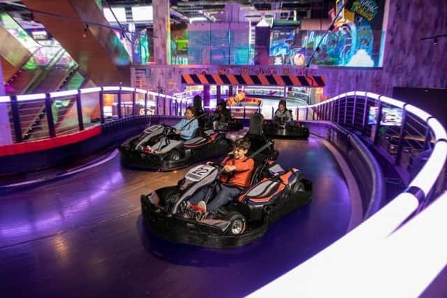 Racers can fly through busy Japanese streets to test their skill, reflexes and nerve and also includes sessions for under 12s, twin karts for guardians and children, and full-speed adult karts for thrill seekers.