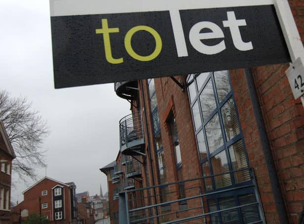 Residential property in York with the to let signs showing, as Paragon, the UK's third largest buy-to-let mortgage firm said it was facing funding uncertainties.