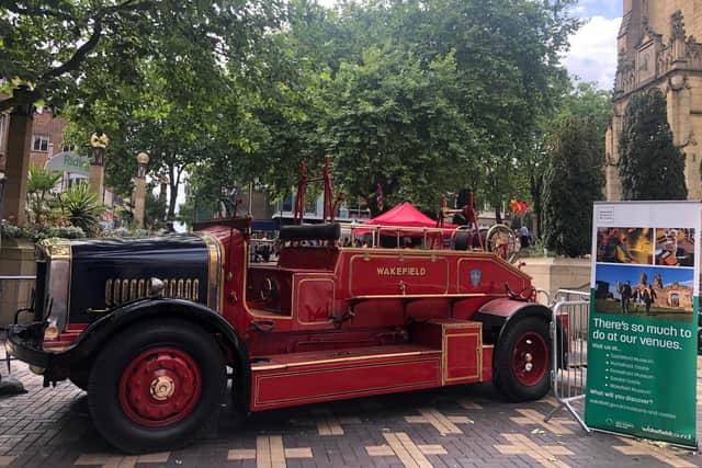 The celebration for Wakefield Museum will give visitors the chance to have a close up look at artefacts including this vintage fire engine.