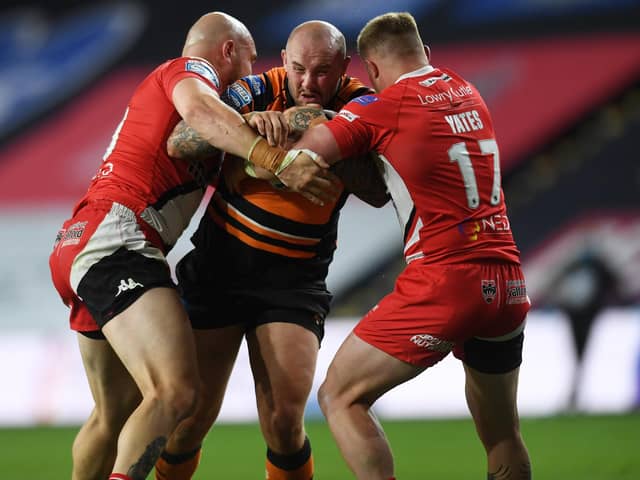 Nathan Massey's testimonial match will see Castleford Tigers take on Huddersfield Giants on Sunday.