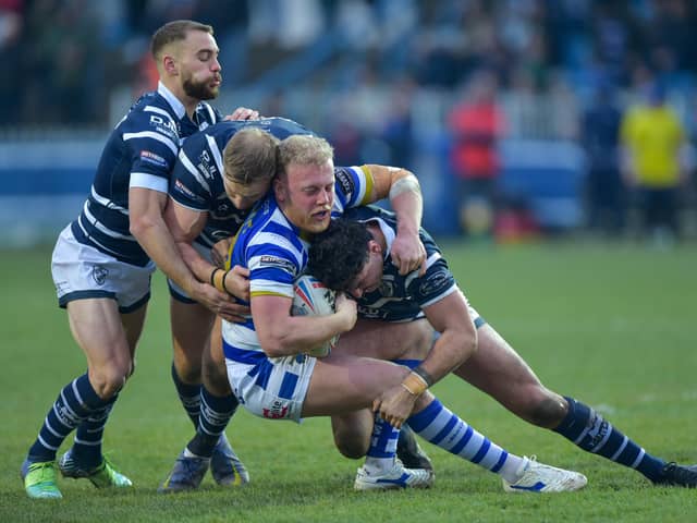 Featherstone Rovers were made to work hard to maintain their perfect start to the season after a 26-12 victory over Bradford Bulls.
Photo Credit Craig Cresswell Photography