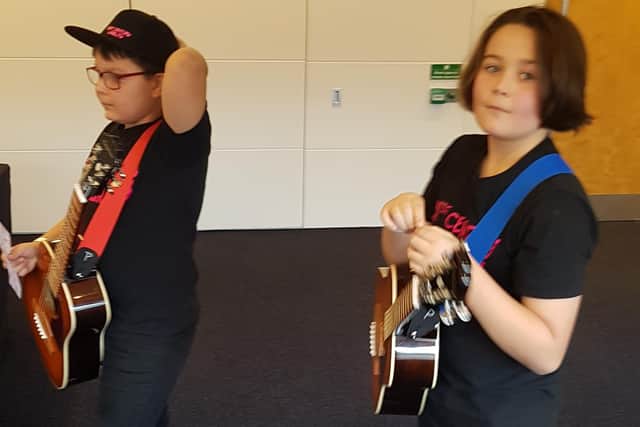 Jack and Joshua as they were waiting to perform for the Britain's Got Talent  judges.