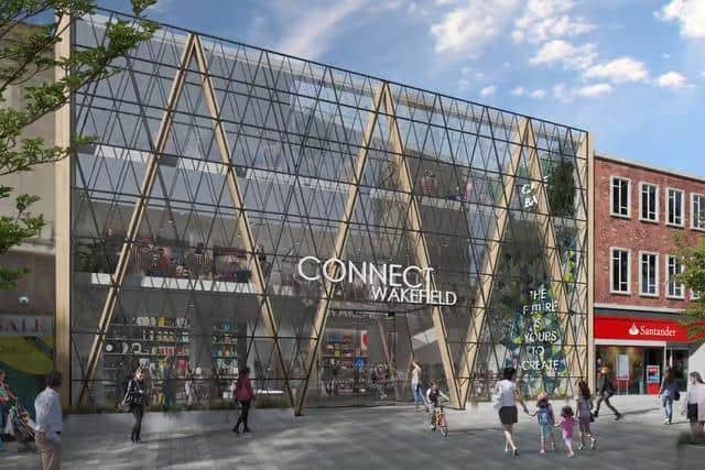 Wakefield Council released images in 2023 of how the transformed BHS building could look.