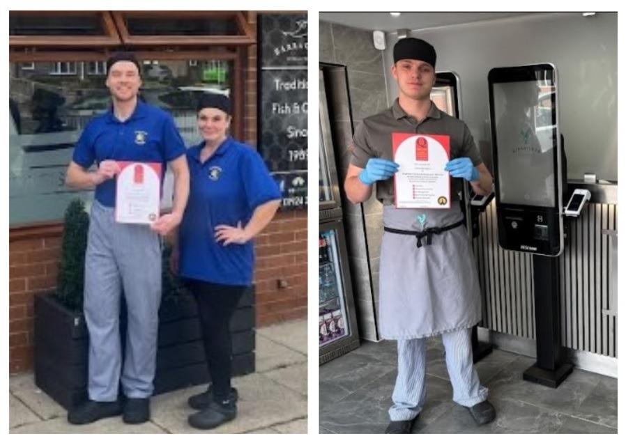 Two Wakefield fish and chip shops celebrate national recognition