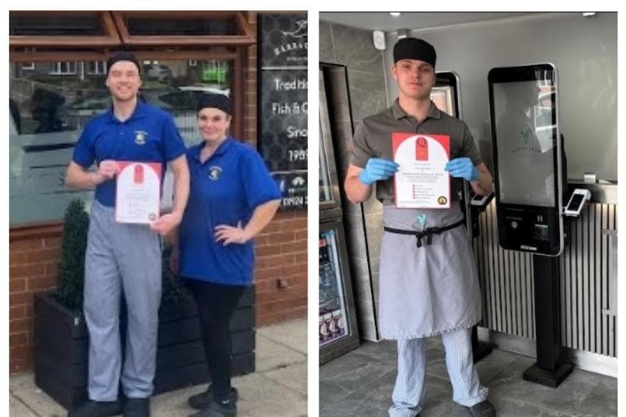 Two Wakefield fish and chip shops celebrate national recognition