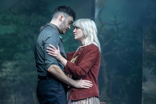 Swift (Emilio Encinoso-Gil)  and Molly Matheea Ellerby share a tender moment. Credit Ian Hodgson