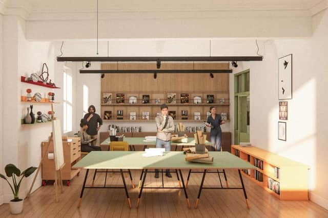 Plans have been lodged to convert Wakefield's old corner's court building into a 'create hub' of studios and workshops. Image: Group Ginger