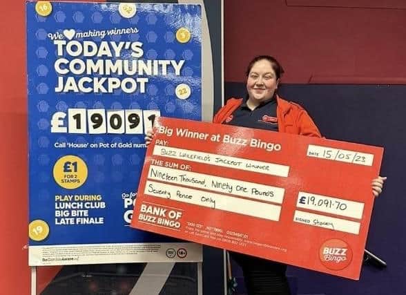 A lucky Wakefield bingo player has won £19,000 on the The Community Pot of Gold jackpot.