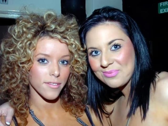 Charlotte and Lyndsey in Lush Bar 2008.