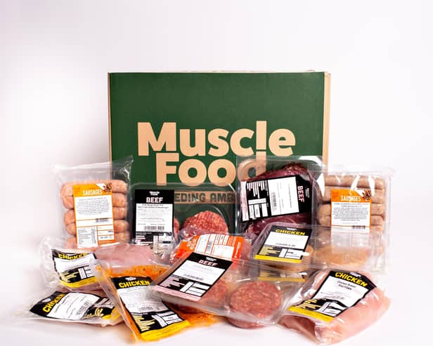 An example of the food pack that Brandon Lee ordered from Musclefoods, which has not arrived and he fears will be "inedible" by the time it arrives