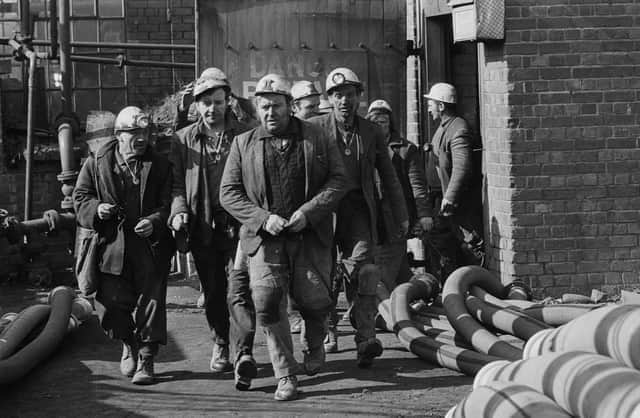 Flashback: Rescue workers during the six-day rescue operation at Lofthouse Colliery, near Wakefield, in 1973.