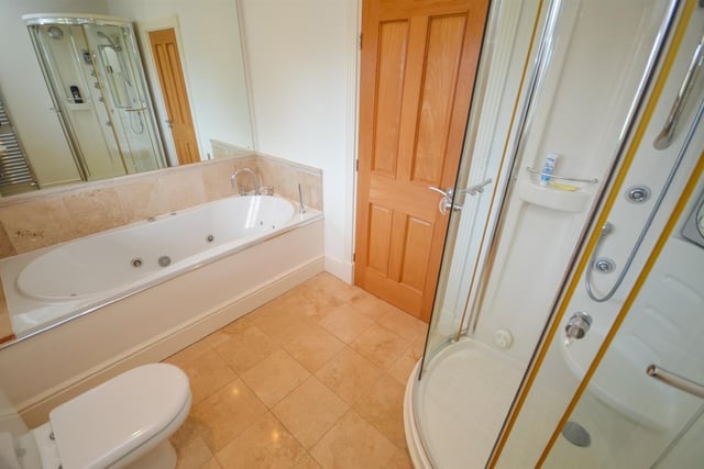 There are two en suite facilities along with a luxury house bathroom in the property.