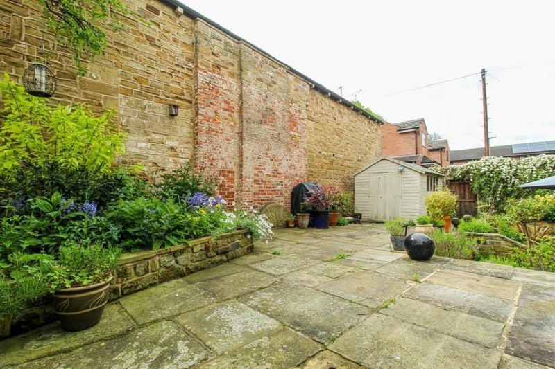 The property is surrounded by substantial walls providing a sheltered and peaceful South facing terrace.