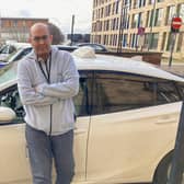 Cabbie Ishfaq Hussain said the mistake has left him up to £1000 out of pocket after he was issued with an out of date licence plate.