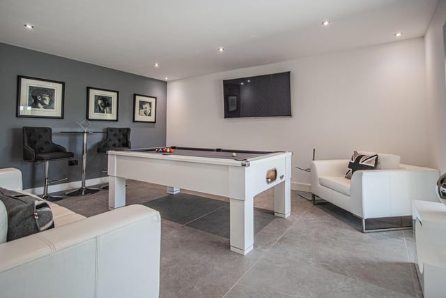 The games room is situated on the bottom floor and is the perfect social space.