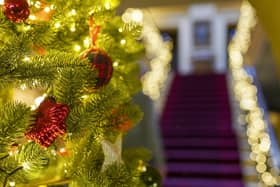 Christmas decorations have been put up around the Nostell Priory house.