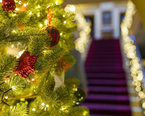 Christmas decorations have been put up around the Nostell Priory house.