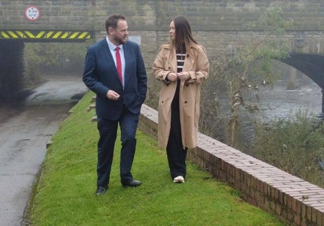 Mr Lightwood joined local politicians including Labour’s prospective parliamentary candidate (PPC) for Ossett and Denby Dale, Jade Botterill, to highlight the serious problem at points along the River Calder.