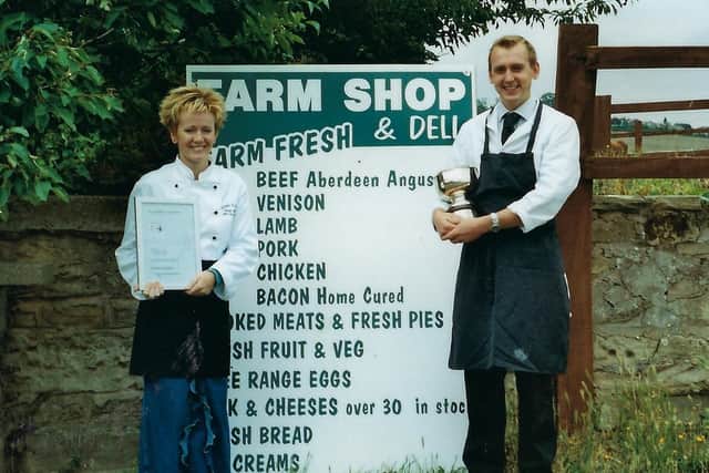 Heather and Robert Copley in the early days of the shop