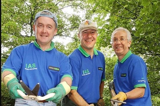 Asda volunteers sprucing up Wakefield Hospice. David Bunce, Richard Carter-Ferris and Brian Broome.
