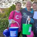 Lin Rogers, Matilda Kellet and Suzanne Stead were among the teams that took part in the charity scavenger hunt. The trio were runners up in collecting the most money on the day.