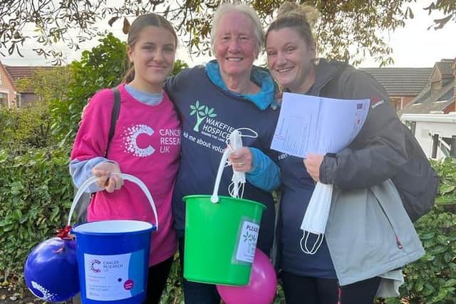 Lin Rogers, Matilda Kellet and Suzanne Stead were among the teams that took part in the charity scavenger hunt. The trio were runners up in collecting the most money on the day.