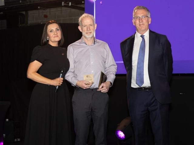 Simon Speight picked up an award.