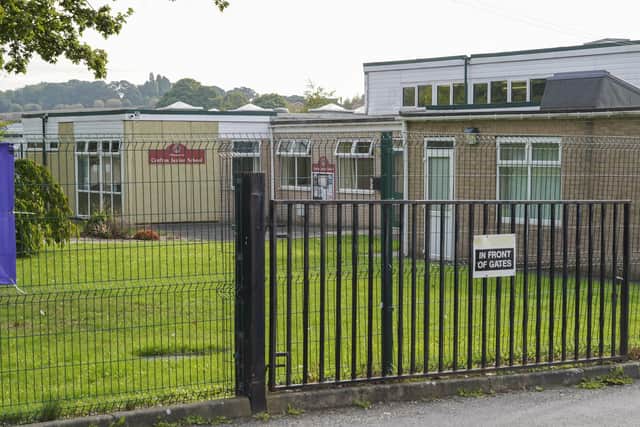The gate links Crofton infants and junior schools.