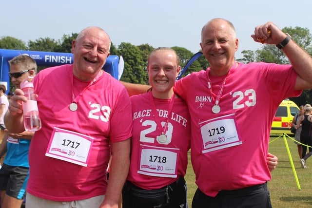 People across Wakefield united against cancer on Sunday by taking part in a bumper day of Cancer Research UK Race for Life events at Thornes Park.