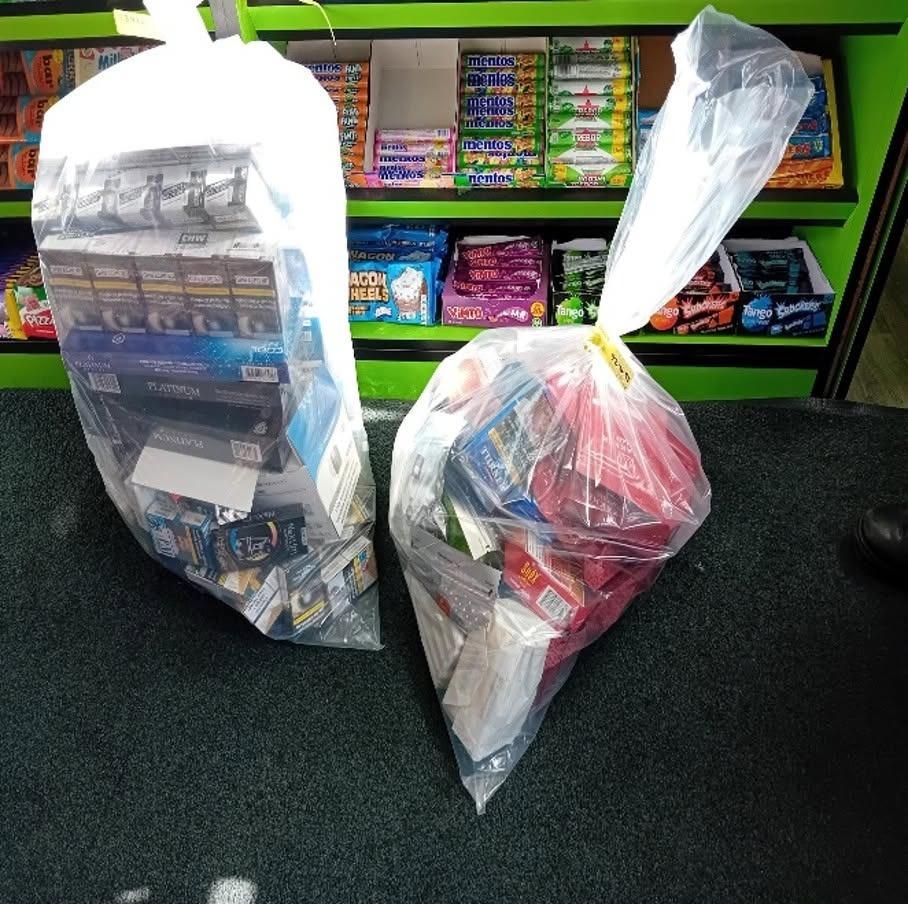 Cigarettes and tobacco among £14,000 of illegal products seized from seven ...