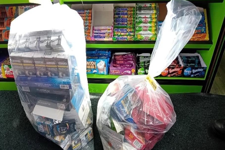 Cigarettes and tobacco among £14,000 of illegal products seized from seven ...
