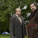 Toby Jones as DCS Dennis Hoban and Lee Ingleby as DCS Jim Hobson. Picture: ITV