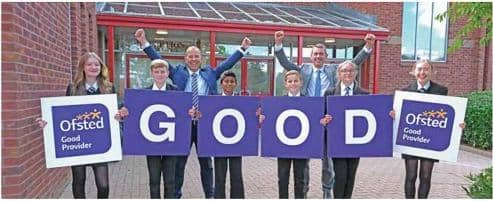 Staff and pupils are celebrating after being rated 'good' in all areas of their Ofsted inspection.