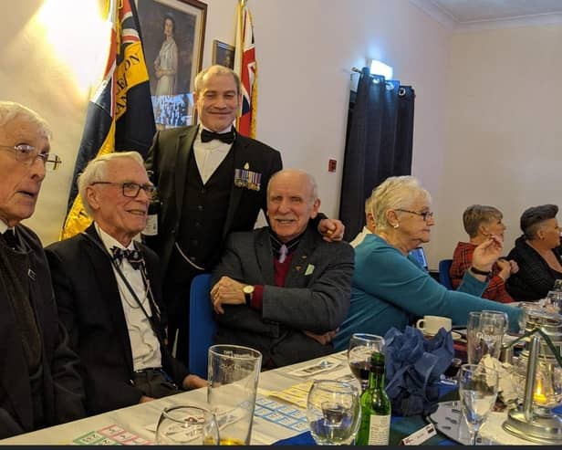Members of the Castleford and District Naval Association' at a Burns night celebration