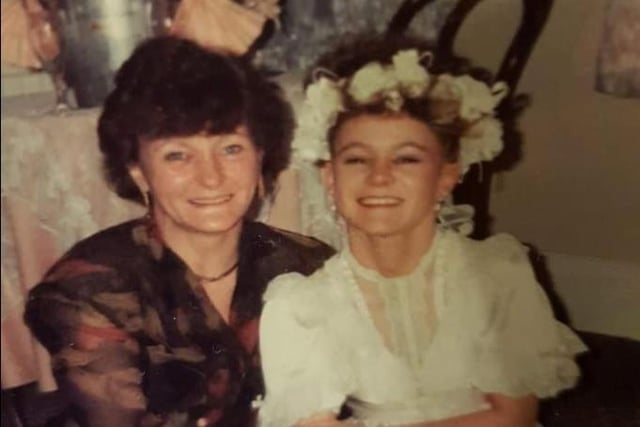 Anna Clewlow said: "This is me and my beautiful mum on my wedding day in 1990. Taken far too soon but always in my heart."