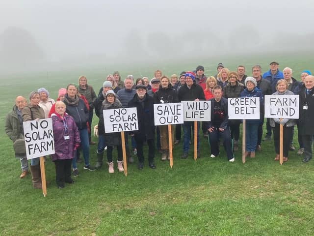 The Save Sitlington Countryside group is opposing the scheme by energy firm Boom Power.