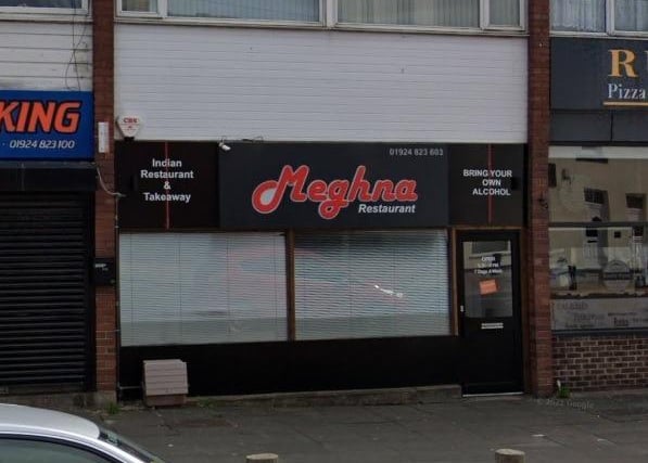 Meghna India Restaurant and Takeaway Ltd, on Cobham Parade, Leeds Road, Outwood, was given rating of 5 after its last inspetion in January 2023.